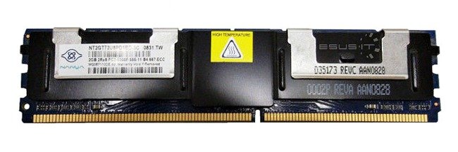 Pamięć RAM 1x 2GB Nanya ECC FULLY BUFFERED DDR2 667MHz PC2-5300 FBDIMM | NT2GT72U4NB1BN-3C 